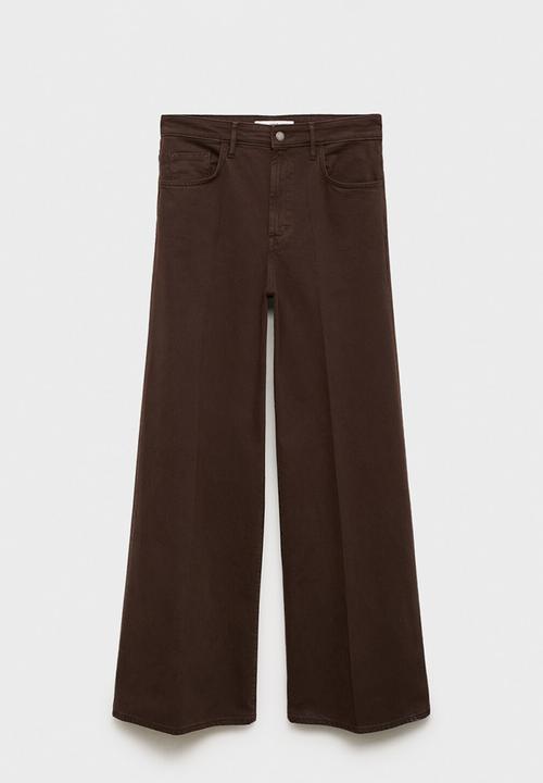 MANGO - Jeans elise - dark brown
