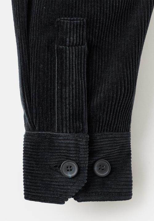 MANGO - Baku lux corduroy overshirt - midnight navy