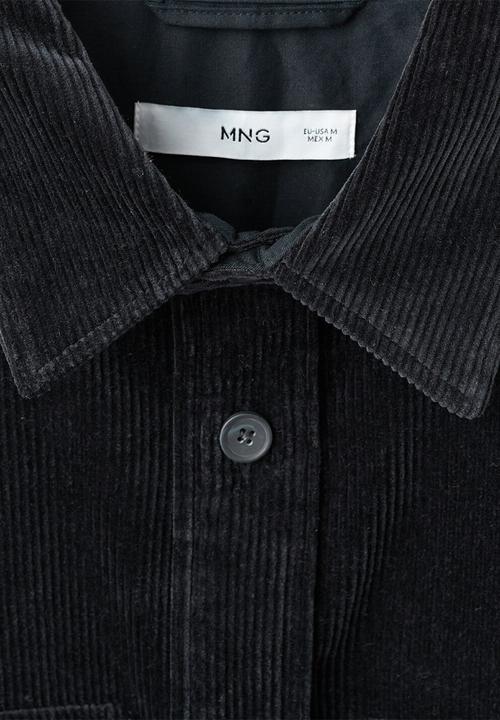 MANGO - Baku lux corduroy overshirt - midnight navy