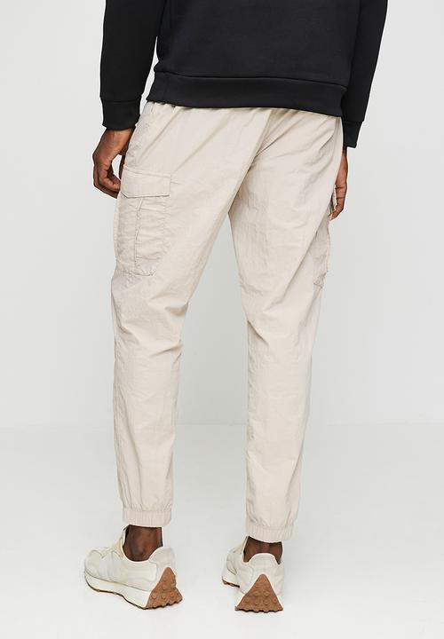 Brave Soul - Taslan Cargo Cuff Pant - Stone