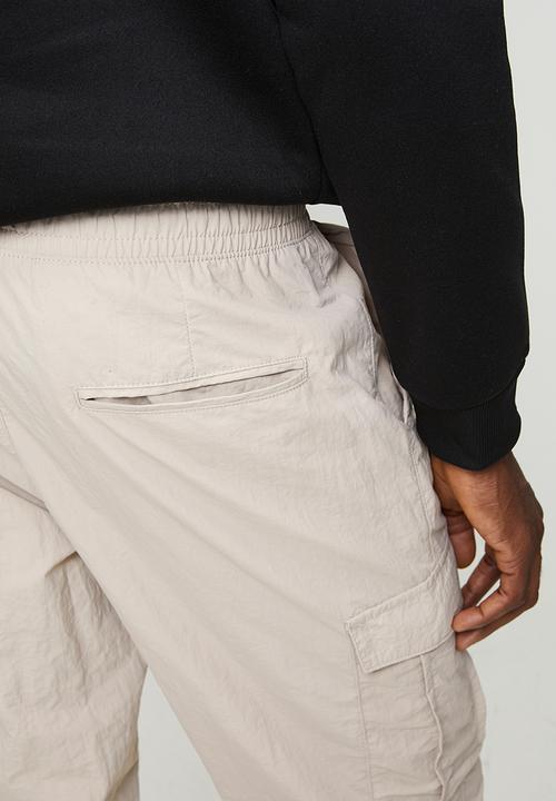 Brave Soul - Taslan Cargo Cuff Pant - Stone