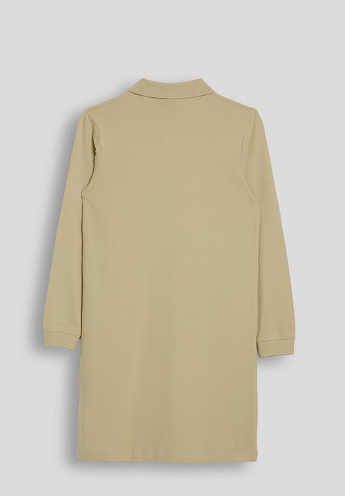 POLO - Dakota ls golfer dress - stone