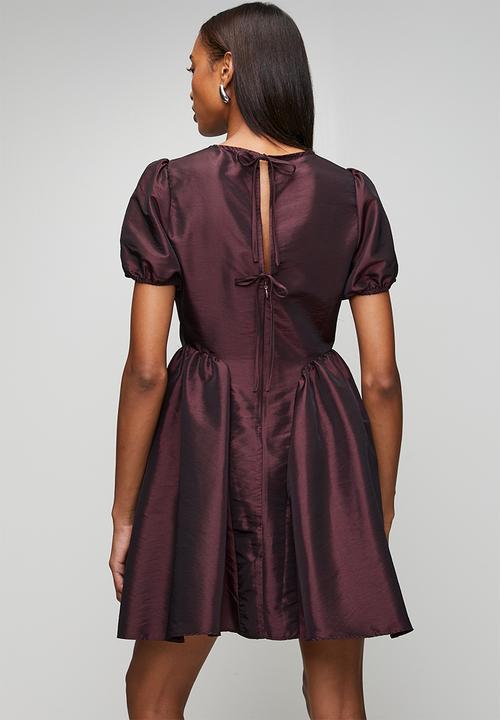 New Look - Ex text seam detail mini - burgundy