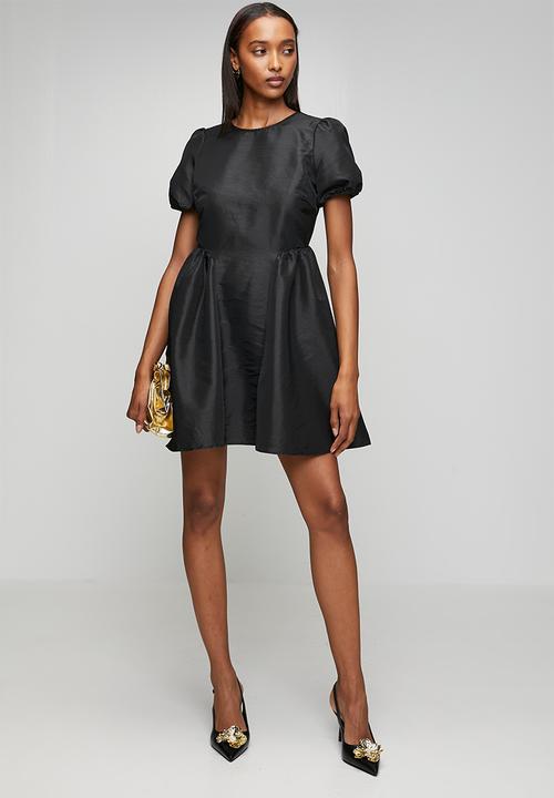 New Look - Ex text seam detail mini - black