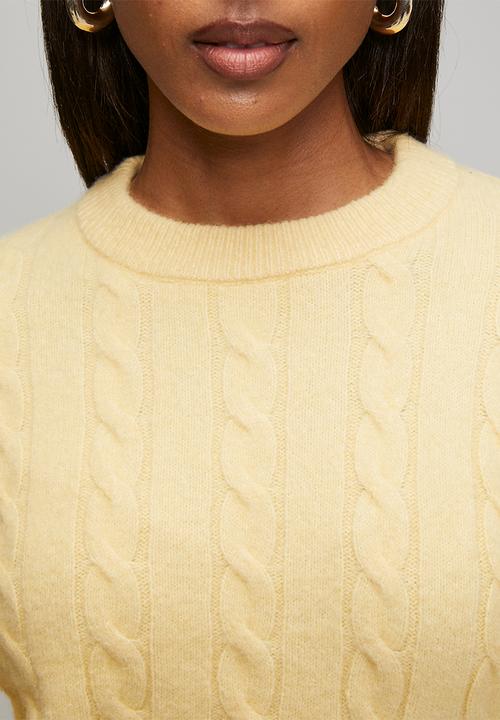 New Look - Cable jumper - lt yellow