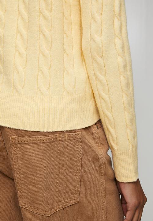 New Look - Cable jumper - lt yellow