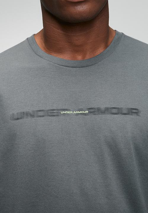 Under Armour - UA Blur  short sleeve Tee - Castlerock/Fade Green
