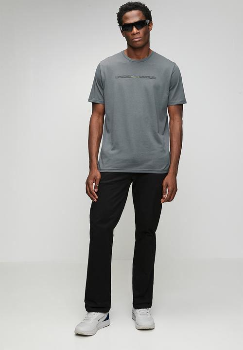 Under Armour - UA Blur  short sleeve Tee - Castlerock/Fade Green