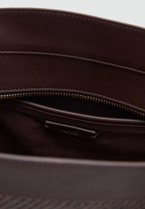 MANGO - Bilmacho Shoulder Bag - Dark Brown