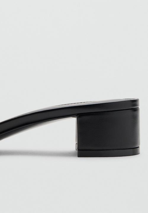 MANGO - Luca1 open toe mule - black
