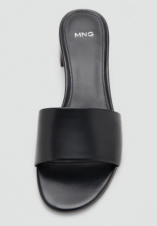 MANGO - Luca1 open toe mule - black