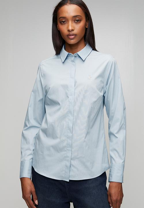 POLO - Wmn Jamie Ls Shirt - Sky Blue