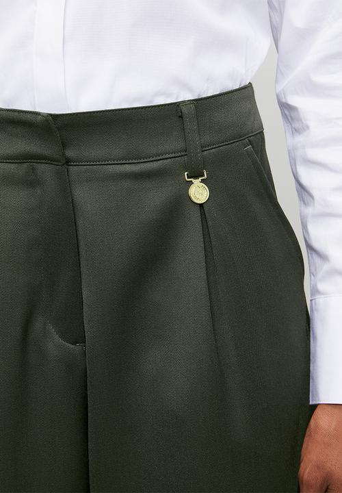 POLO - Wmn Yuri Wool Pant - Olive