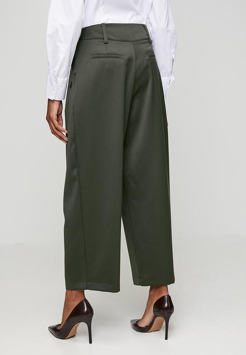 POLO - Wmn Yuri Wool Pant - Olive