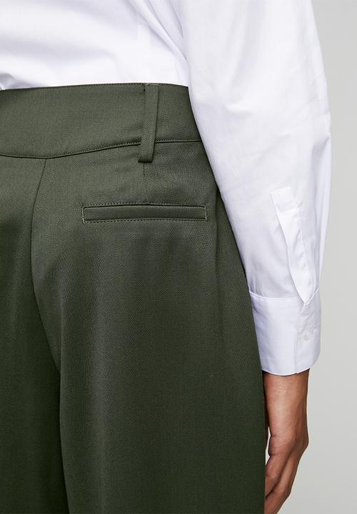 POLO - Wmn Yuri Wool Pant - Olive