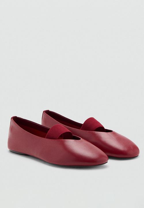 MANGO - Orio mary-jane pump - red