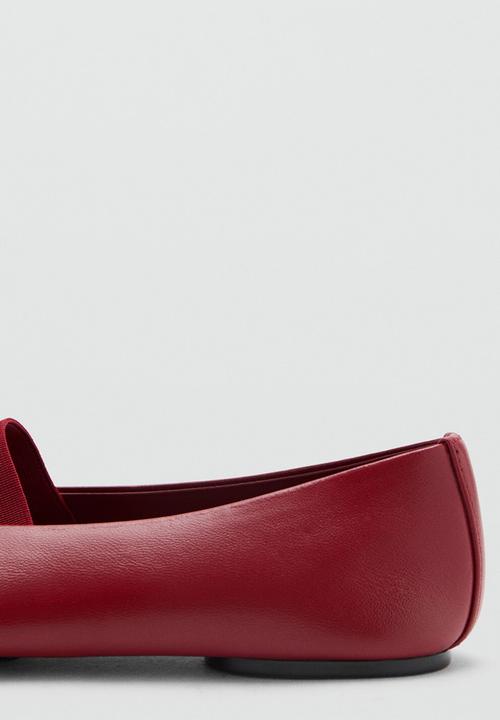 MANGO - Orio mary-jane pump - red
