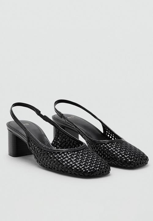 MANGO - Juice closed toe slingback - black