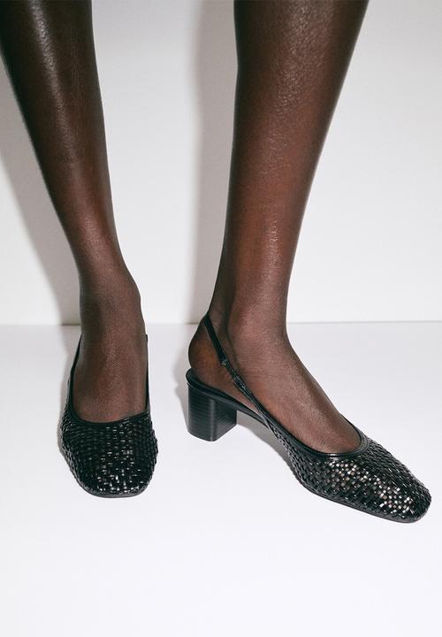 MANGO - Juice closed toe slingback - black