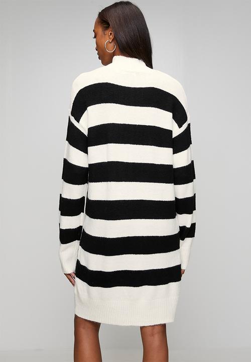 Brave Soul - Loose Fit Stripe - Ivory/Black