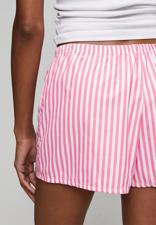 Jockey - Ladies woven short - pink stripe