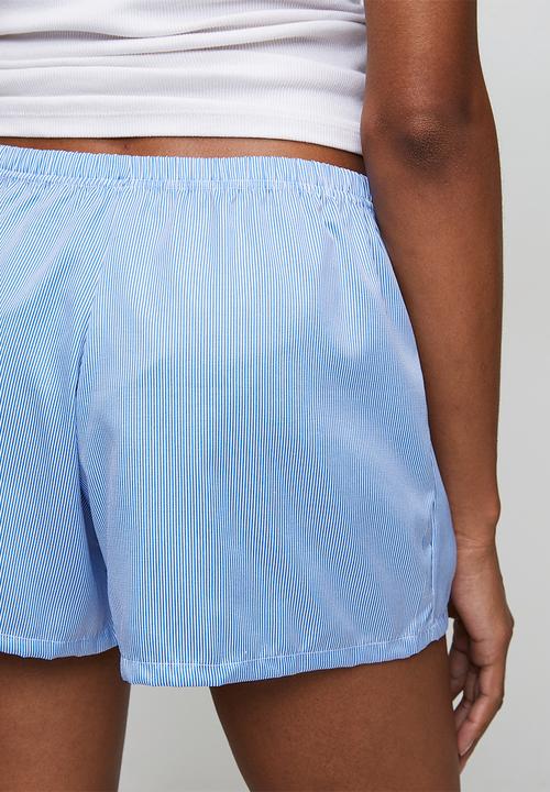 Jockey - Ladies woven short - navy stripe