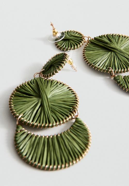 MANGO - Magda Earrings - Light Green