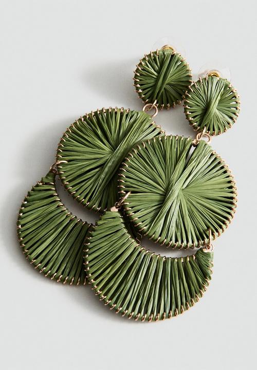 MANGO - Magda Earrings - Light Green