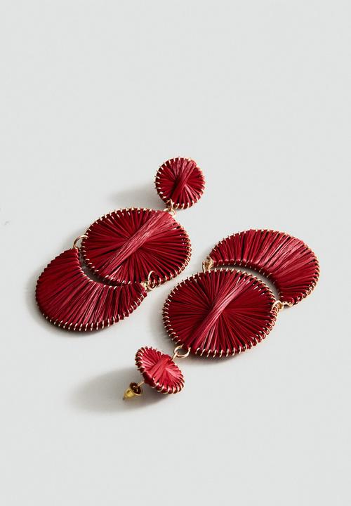 MANGO - Magda Earrings - Red