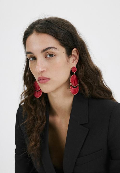 MANGO - Magda Earrings - Red