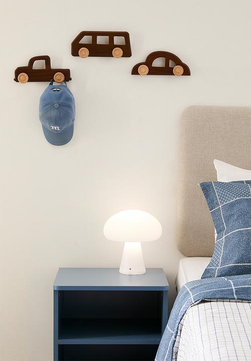 Pop Candy - Convex mushroom night light - white