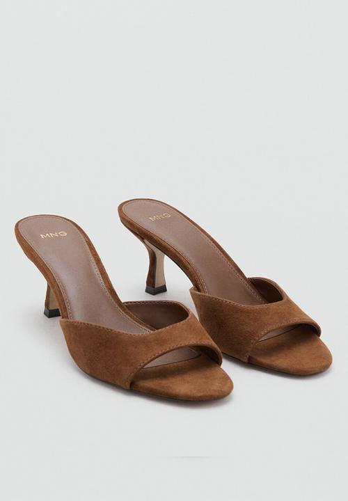 MANGO - Loly heel - medium brown