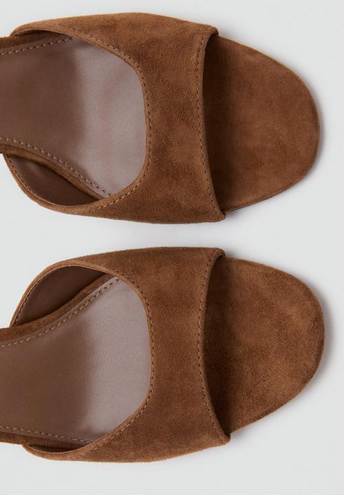 MANGO - Loly heel - medium brown