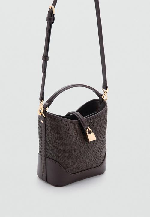 MANGO - Bilmacho bucket bag - Dark Brown