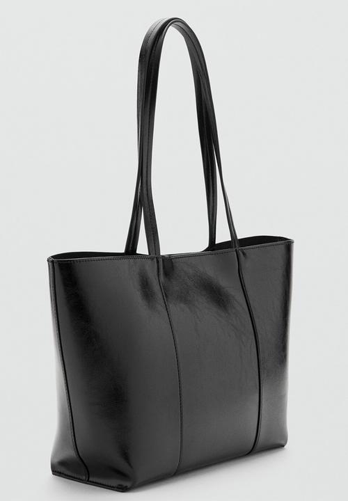 MANGO - Oliver tote bag - dark black