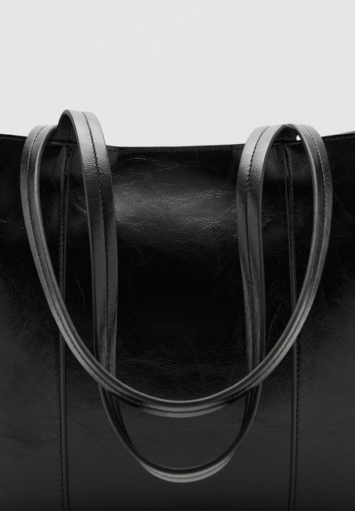 MANGO - Oliver tote bag - dark black