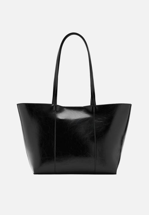 MANGO - Oliver tote bag - dark black