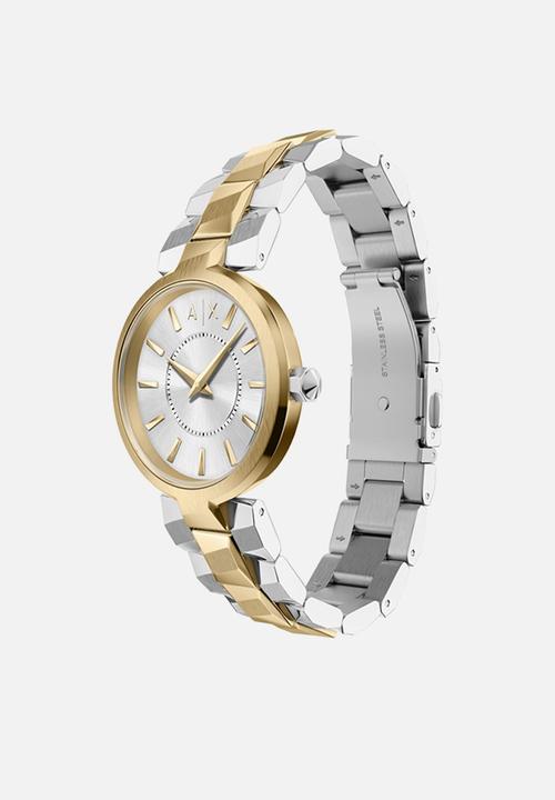 Armani Exchange - 2-Tone Stainless Steel Watch  Ax4406 Watch - Silver/Gold
