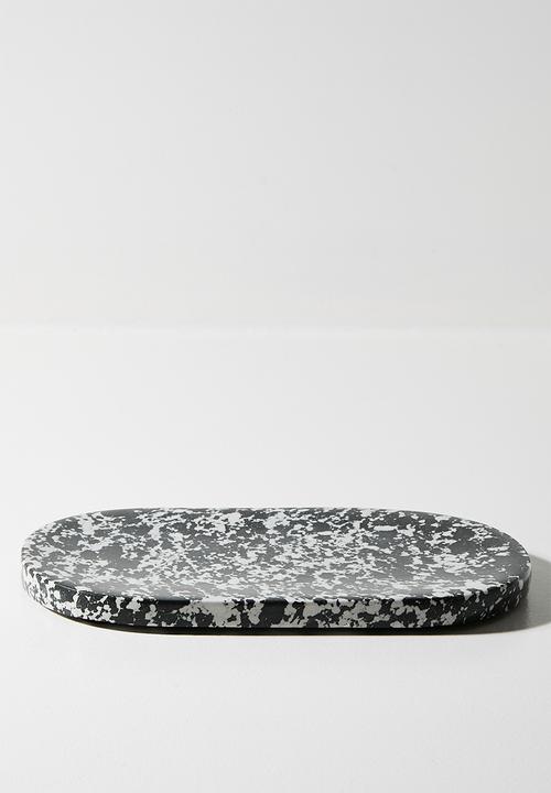 Sixth Floor - Spec Serving Platter - Black & White