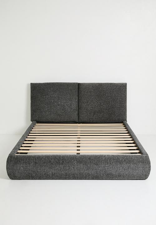 Sixth Floor - Capri upholstered bed - charcoal