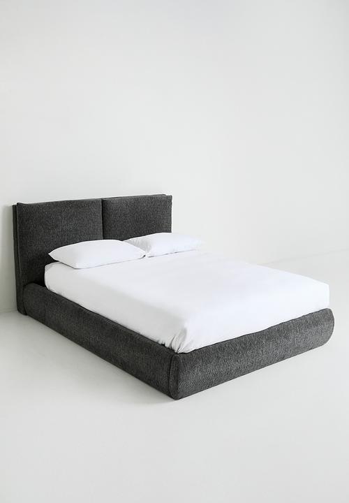Sixth Floor - Capri upholstered bed - charcoal