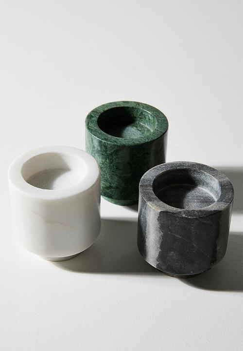 Sixth Floor - Stackable Marble Candle Holders - Multi