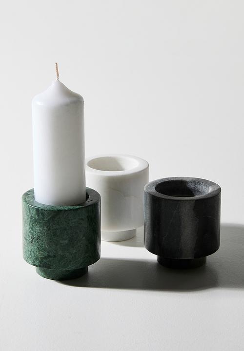 Sixth Floor - Stackable Marble Candle Holders - Multi