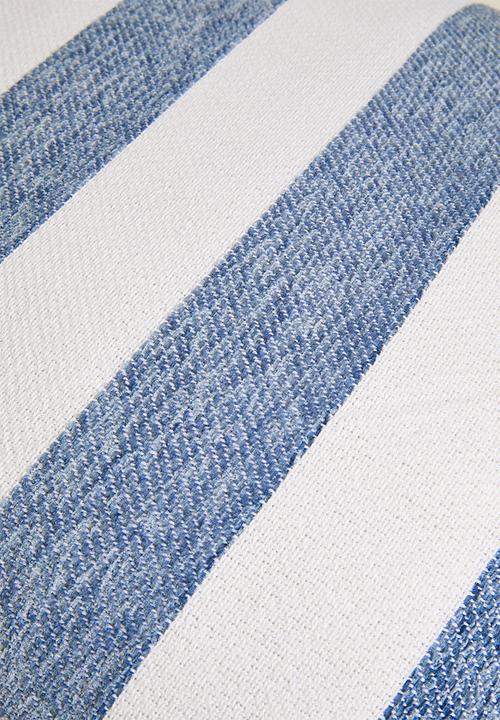 Haven & Earth  - Chenille Stripe Scatter Overcast Sky