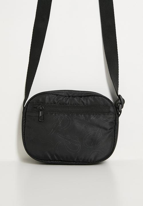 PUMA - Pop crossbody bag - puma black-puma script aop