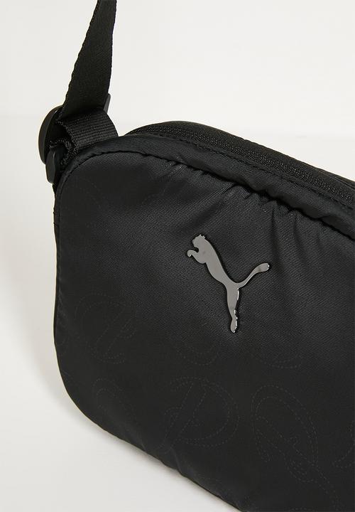 PUMA - Pop crossbody bag - puma black-puma script aop
