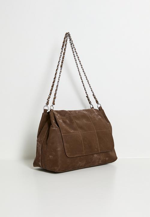 Tessa Design - Astrid Chain Handle Shoulder Bag - Brown
