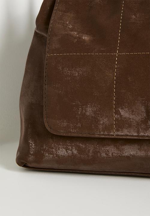 Tessa Design - Astrid Chain Handle Shoulder Bag - Brown