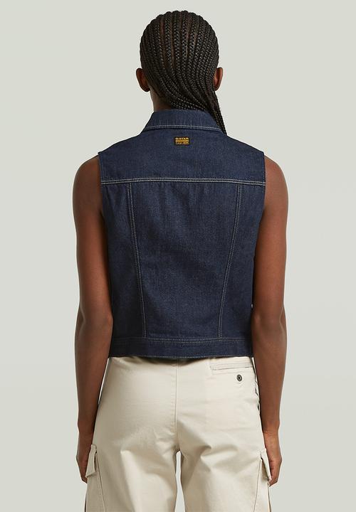 G-STAR - Pitched hem slim vest wmn - rinsed