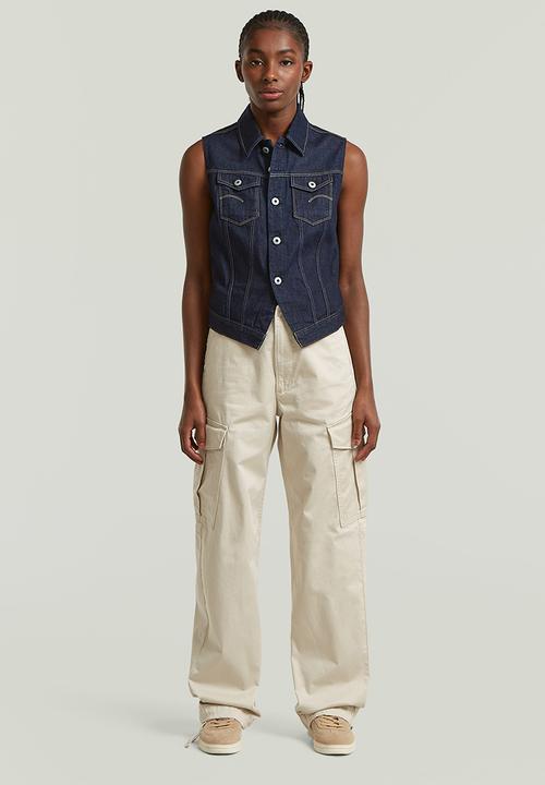 G-STAR - Pitched hem slim vest wmn - rinsed